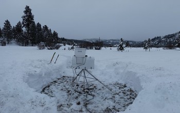 A radiometer from the University of Colorado measures how much supercooled liquid clouds contain.